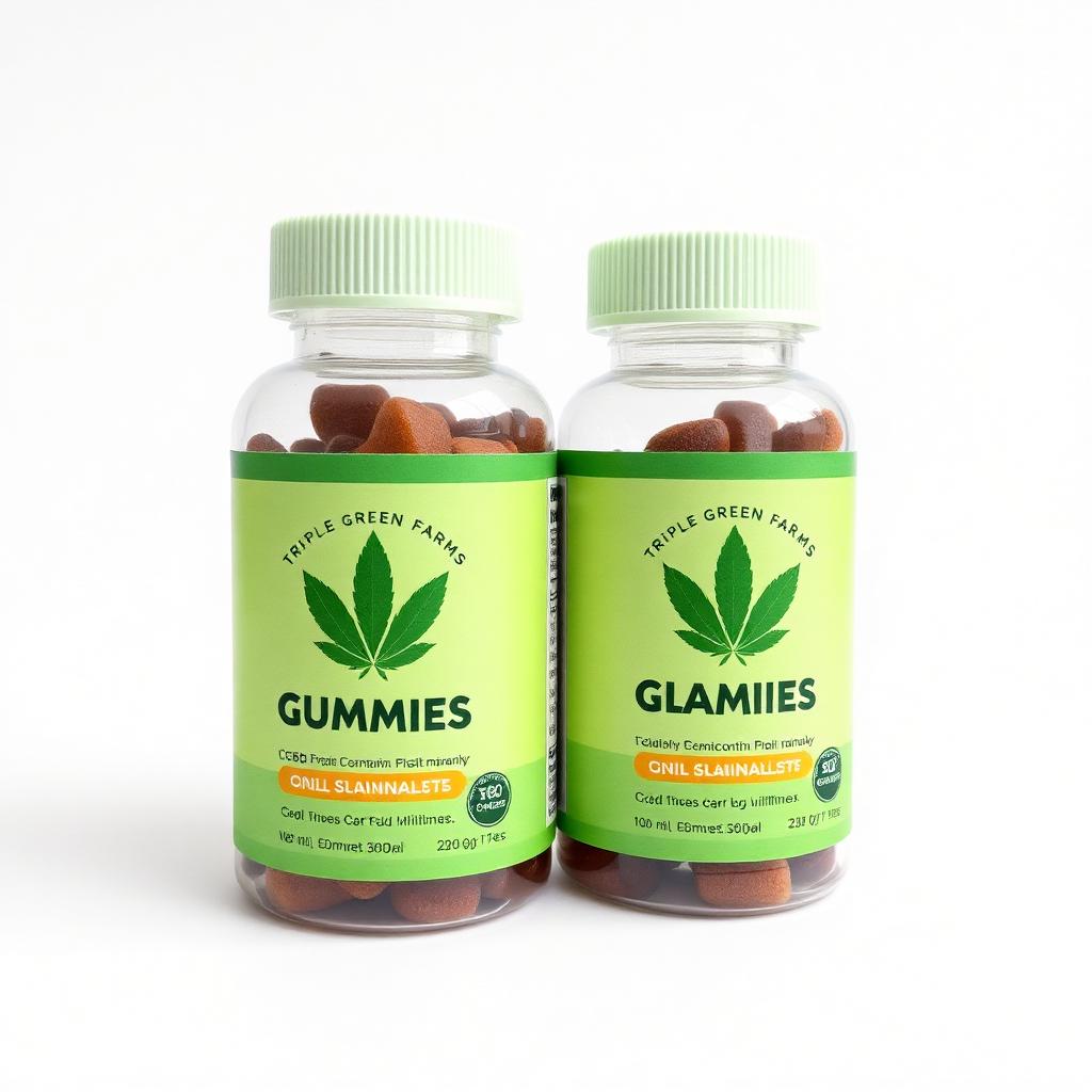 Triple Green Farms CBD Gummies bottle